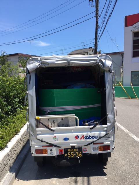 今日は午前中食品の定期配送、お昼前に横浜市金沢区から東京都大田区まで単身引越、夕方から横浜市栄区で電子オルガン配送を行いました。3件のお仕事で充実した1日でした。ご依頼頂き感謝です。