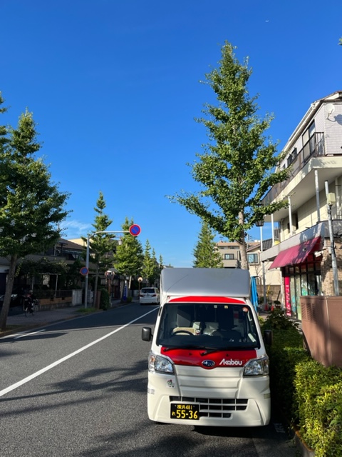 本日は都内で定期配送を行いました。