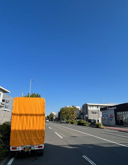 本日は建設資材を横浜市金沢区から川崎市川崎区まで配送しました。