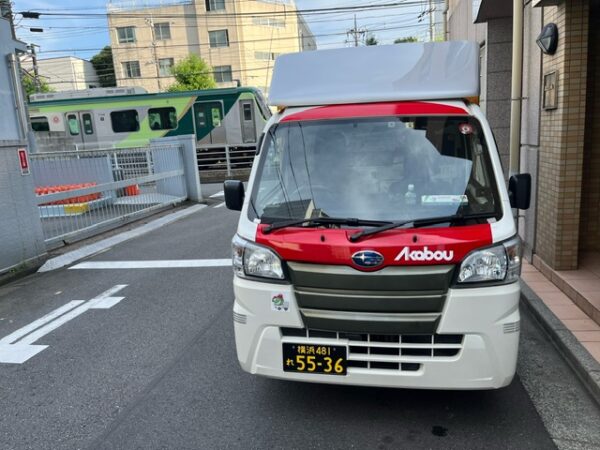 本日は鎌倉市から大田区までの定期配送を行いました。