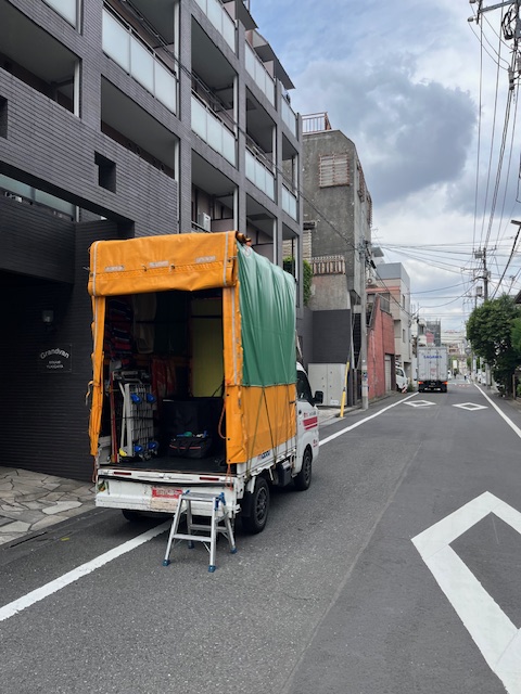 本日は横浜市南区から大田区まで単身引越を行いました。
