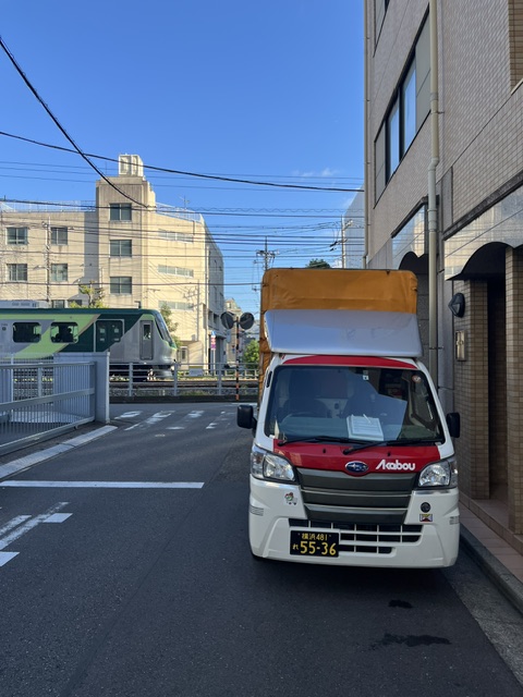 本日は鎌倉市から大田区までの往復での定期配送を行いました。