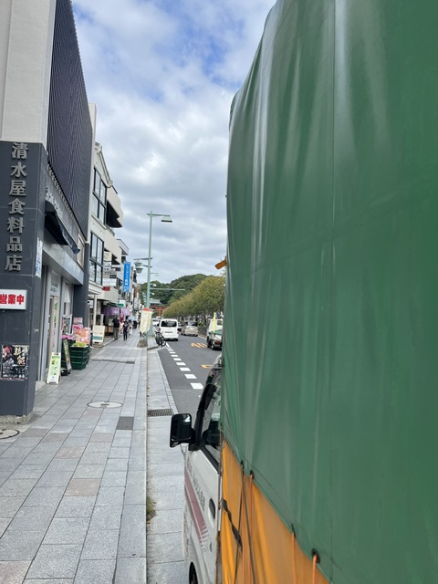 本日は食品の9店舗へのルート配送を行いました。